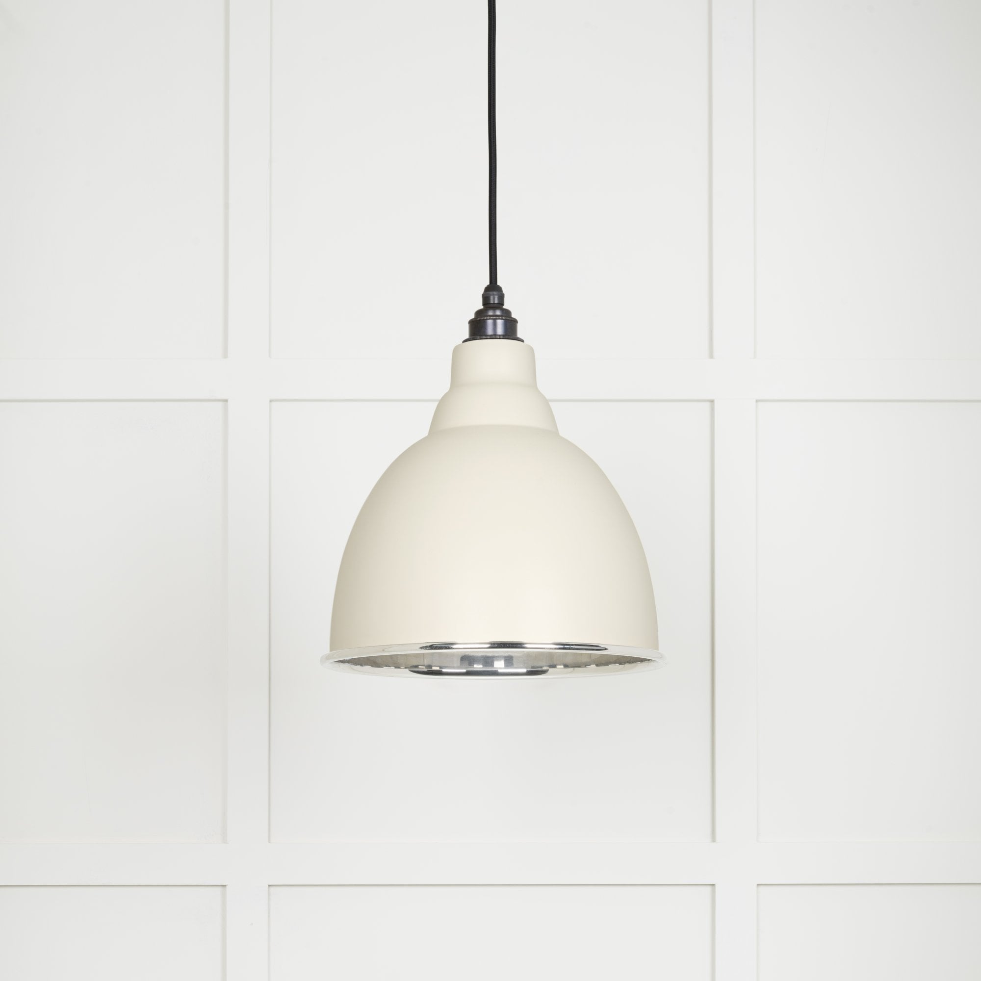 From The Anvil Smooth Nickel Brindley Pendant - Teasel (Off White/Cream)
