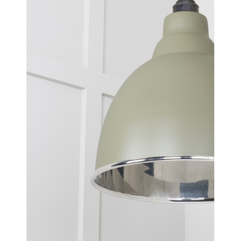 From The Anvil Smooth Nickel Brindley Pendant - Tump (Pale Green)