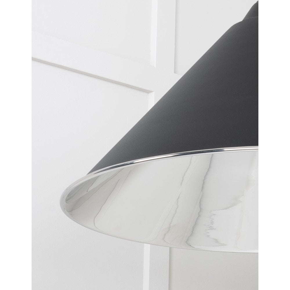 From The Anvil Smooth Nickel Hockley Pendant - Elan Black