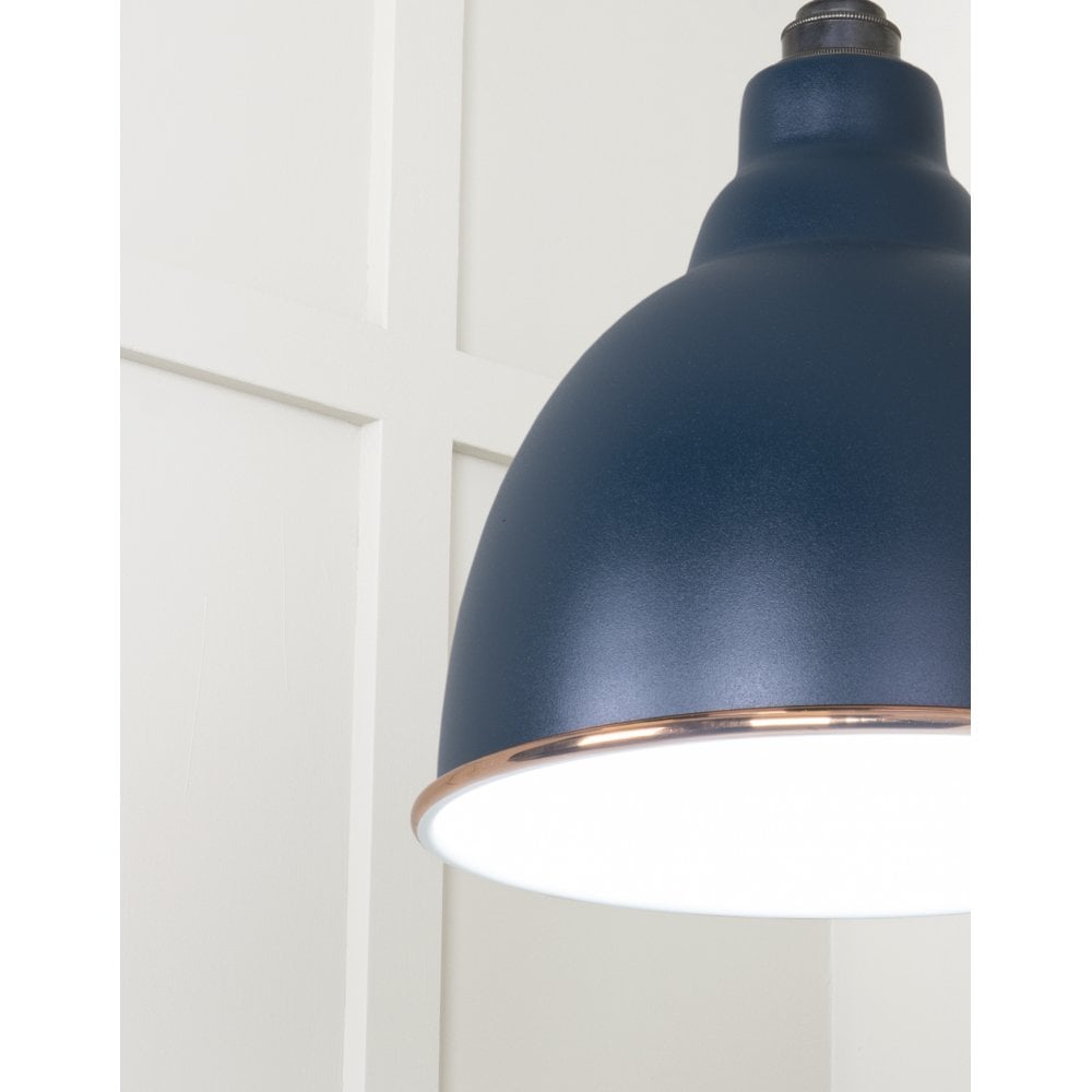 From The Anvil White Gloss Brindley Pendant - Dusk (Dark Blue/Grey)