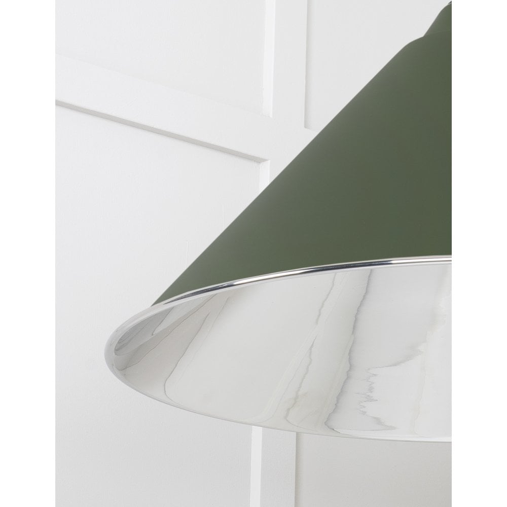 From The Anvil Smooth Nickel Hockley Pendant - Heath (Earthy Green)