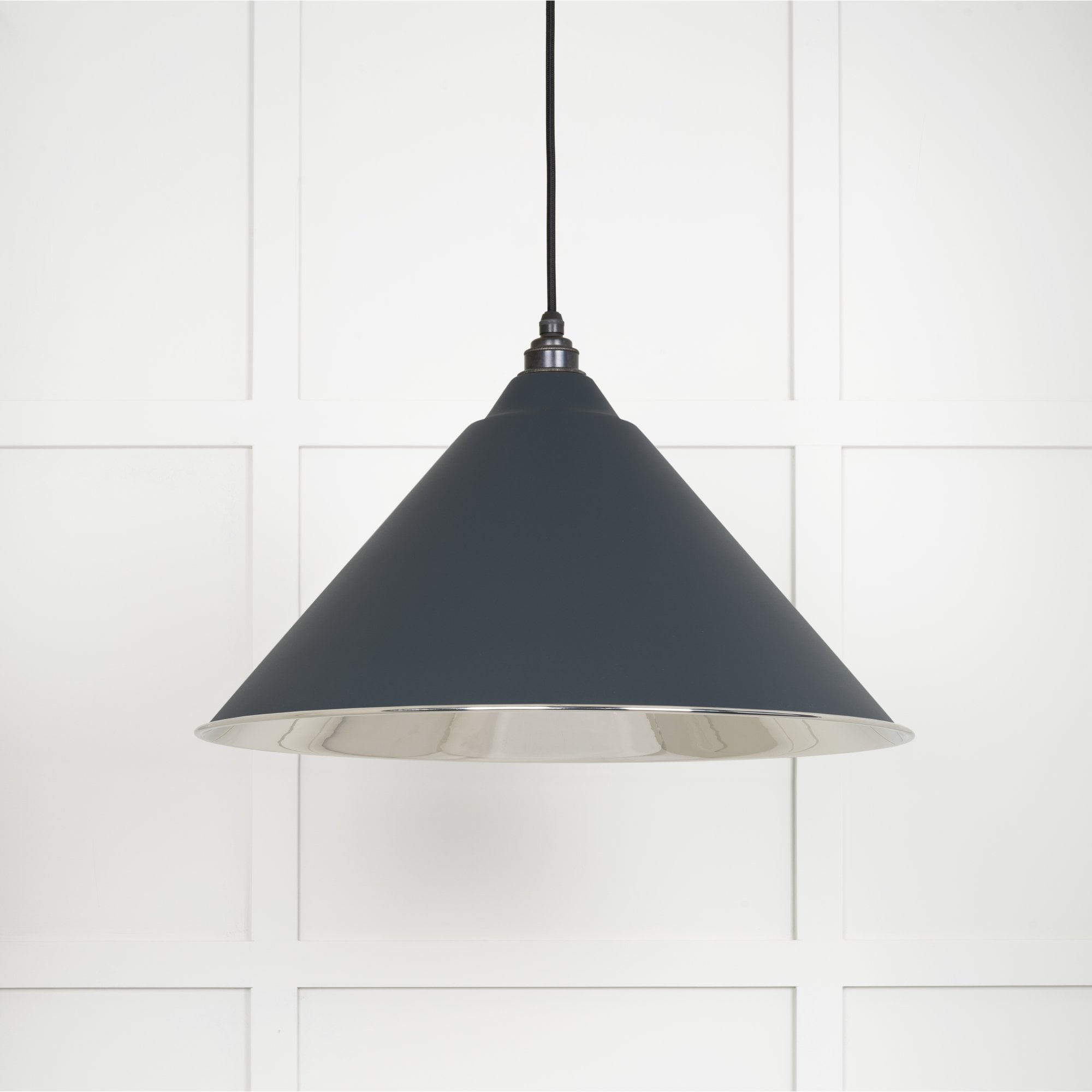 From The Anvil Smooth Nickel Hockley Pendant - Soot (Dark Grey)
