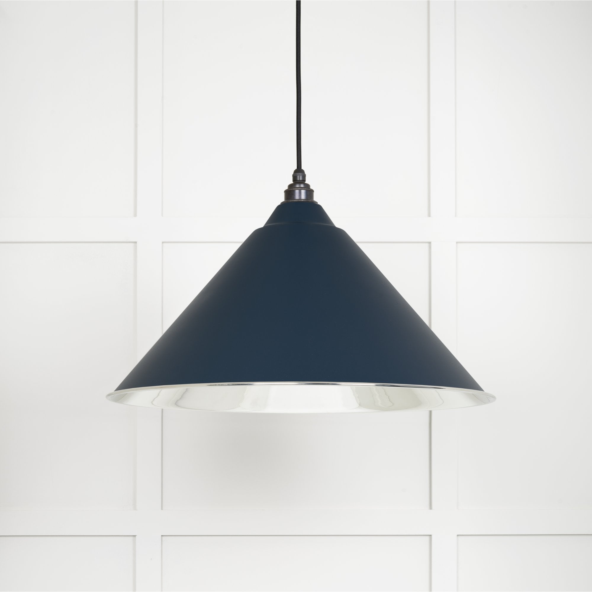 From The Anvil Smooth Nickel Hockley Pendant - Dusk (Dark Blue/Grey)