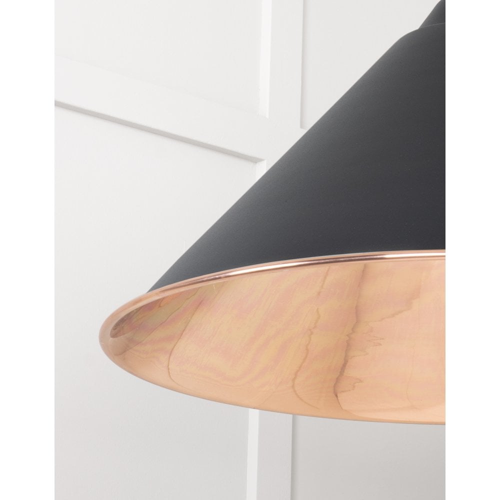 From The Anvil Smooth Copper Hockley Pendant - Elan Black