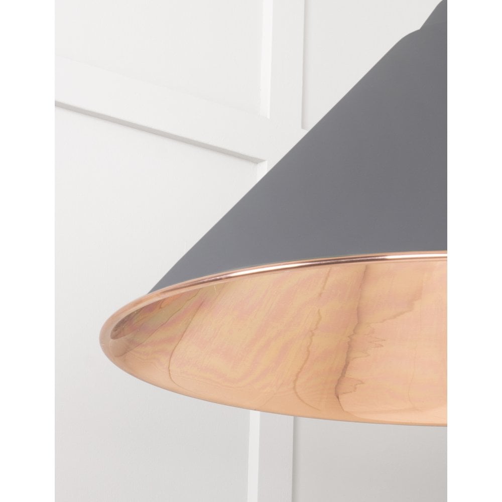 From The Anvil Smooth Copper Hockley Pendant - Bluff (Warm Grey)