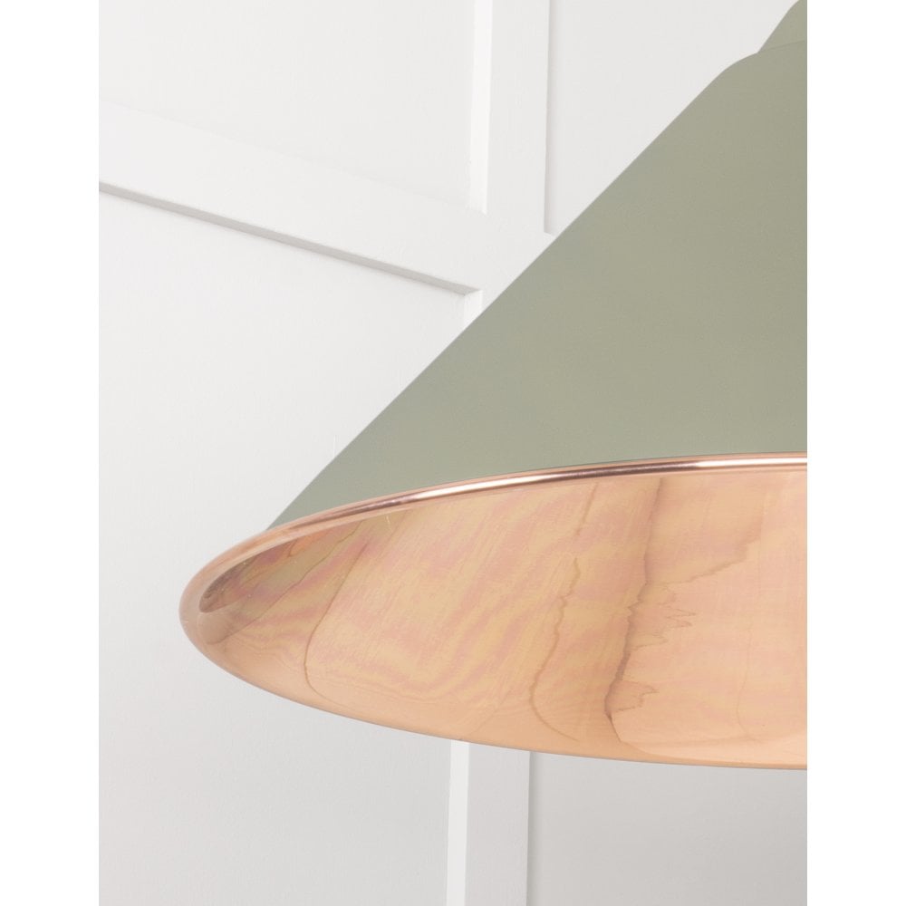 From The Anvil Smooth Copper Hockley Pendant - Tump (Pale Green)