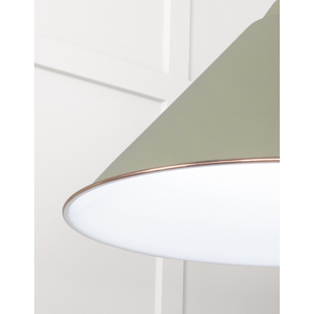 From The Anvil White Gloss Hockley Pendant - Tump (Pale Green)
