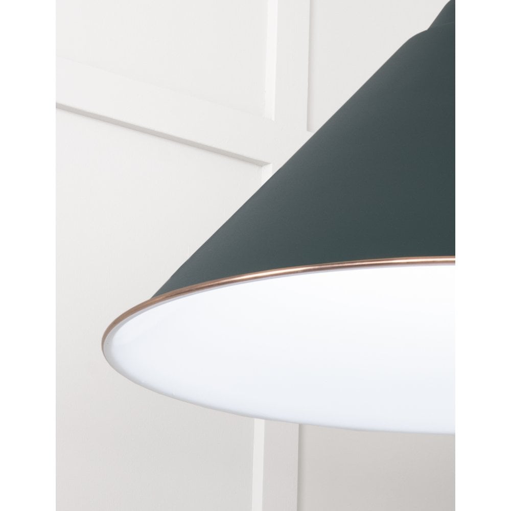 From The Anvil White Gloss Hockley Pendant - Dingle (Rich Green)