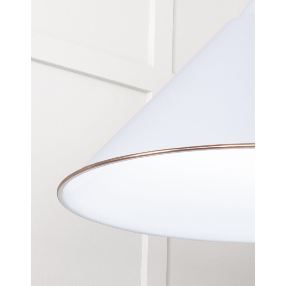 From The Anvil White Gloss Hockley Pendant - Birch (Pale Grey)