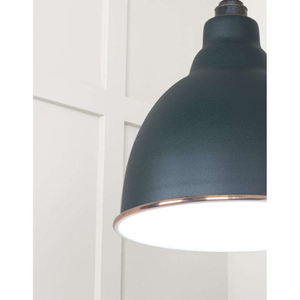 From The Anvil White Gloss Brindley Pendant - Dingle (Rich Green)