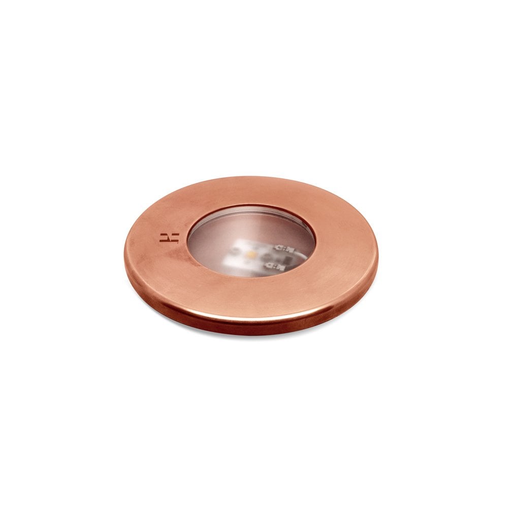 Hunza Pure LED SLIM Recessed Round Light - Copper - Low Voltage