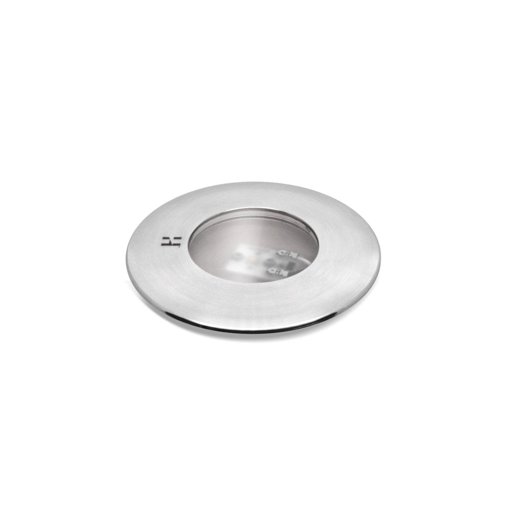 Hunza Pure LED SLIM Recessed Round Light - Stainless Steel - Low Voltage