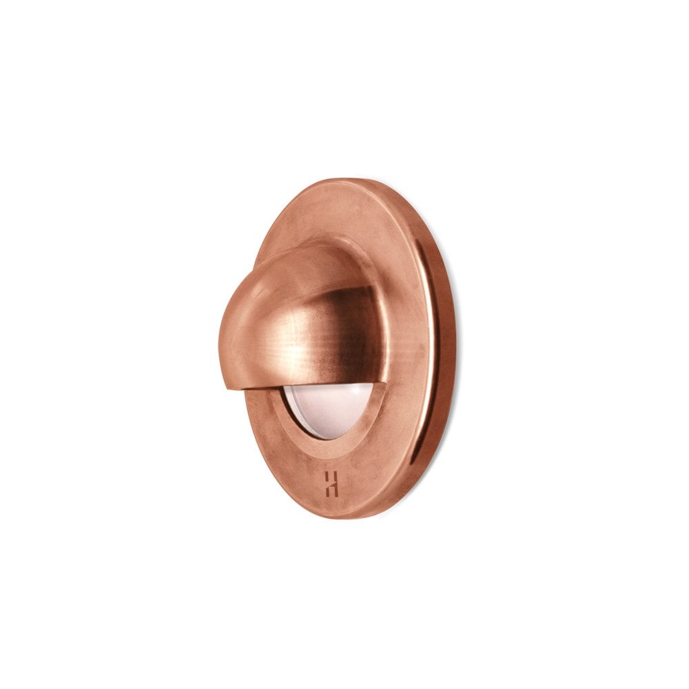 Hunza Pure LED SLIM Recessed Solid Eyelid Light - Copper - Low Voltage