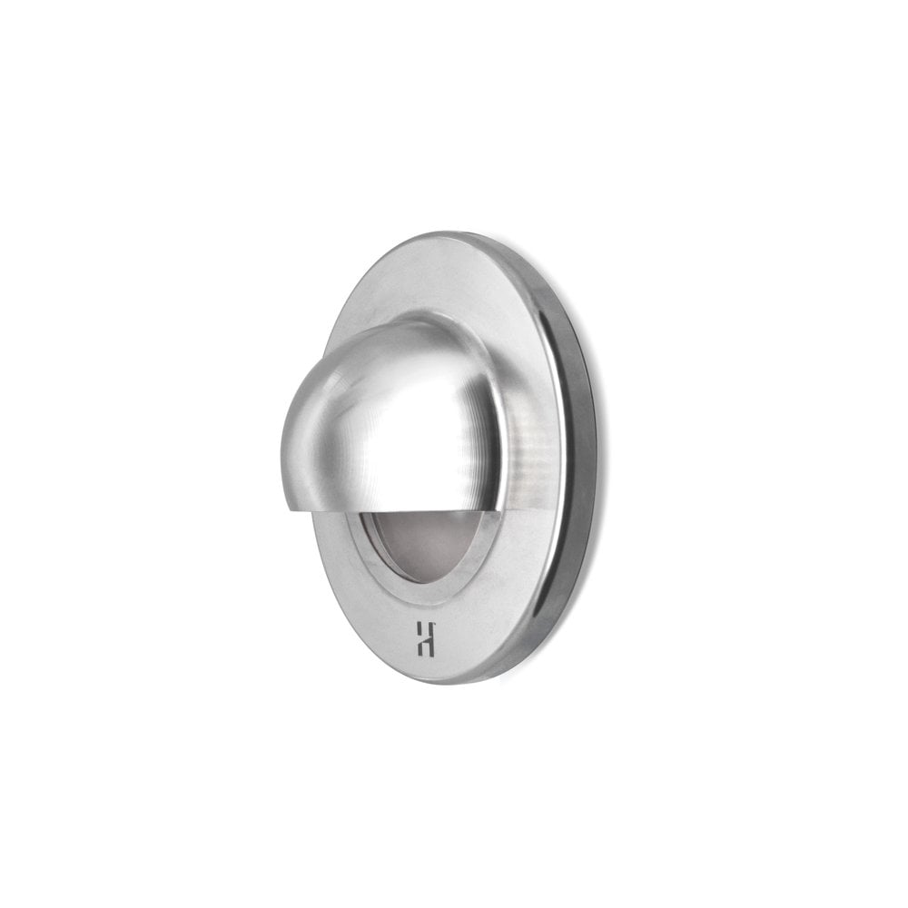 Hunza Pure LED SLIM Recessed Solid Eyelid Light - Stainless Steel - Low Voltage
