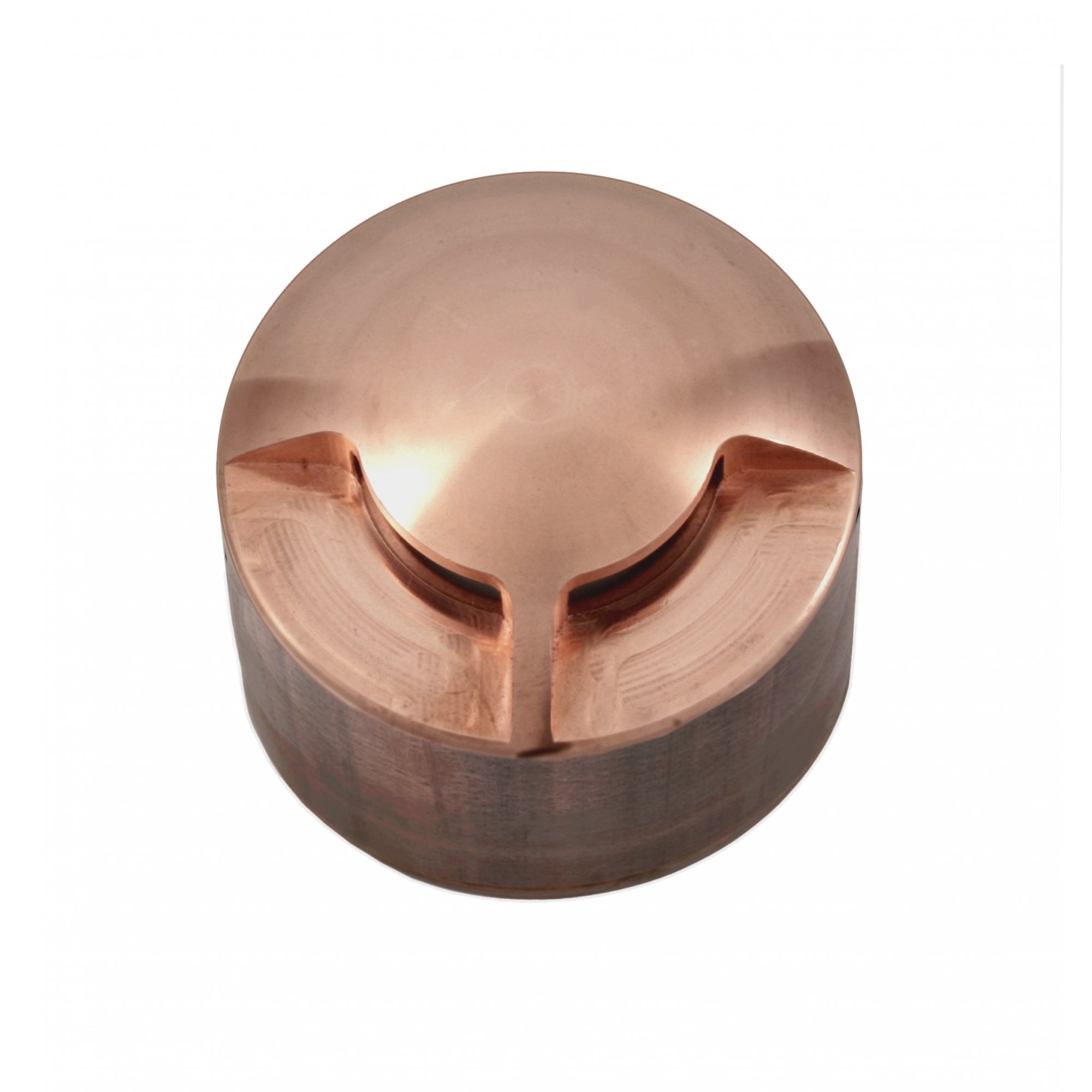 Hunza Pure LED Path Light Surface Mount 2 Facet 180º - Copper - Low Voltage