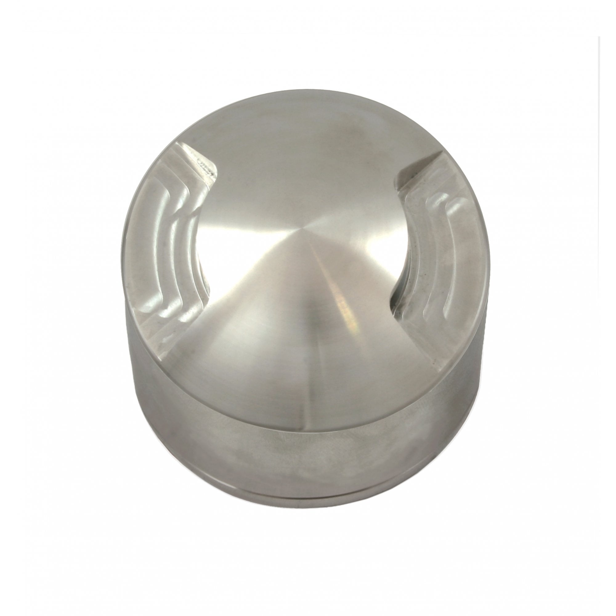 Hunza Pure LED Path Light Surface Mount 2 Facet Opposites - Stainless Steel - Low Voltage