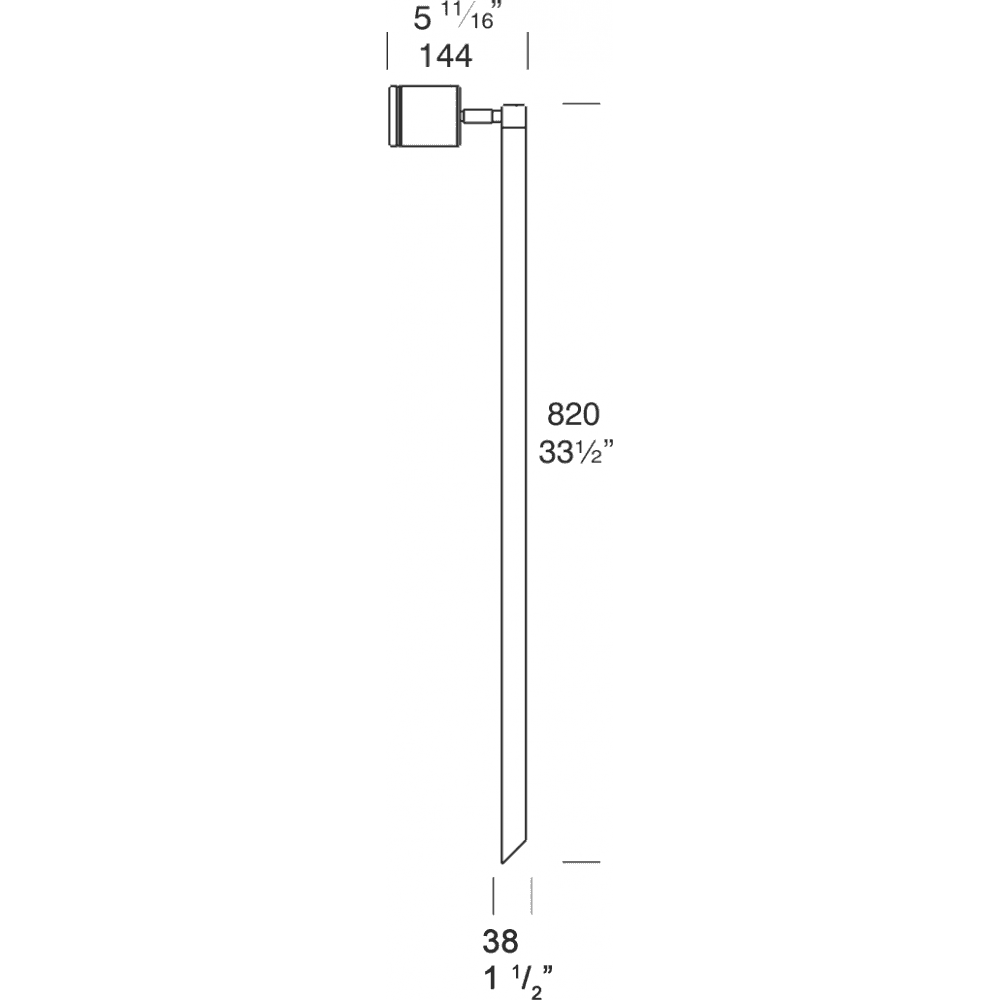 Hunza Pure LED Single Pole Light - Powder Coat - Low Voltage
