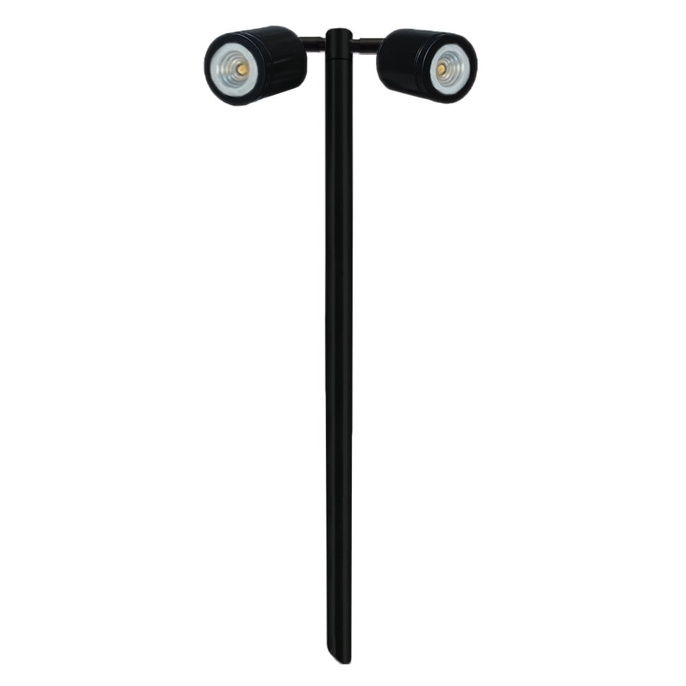 Hunza Pure LED Twin Pole Light - Powder Coat - Low Voltage