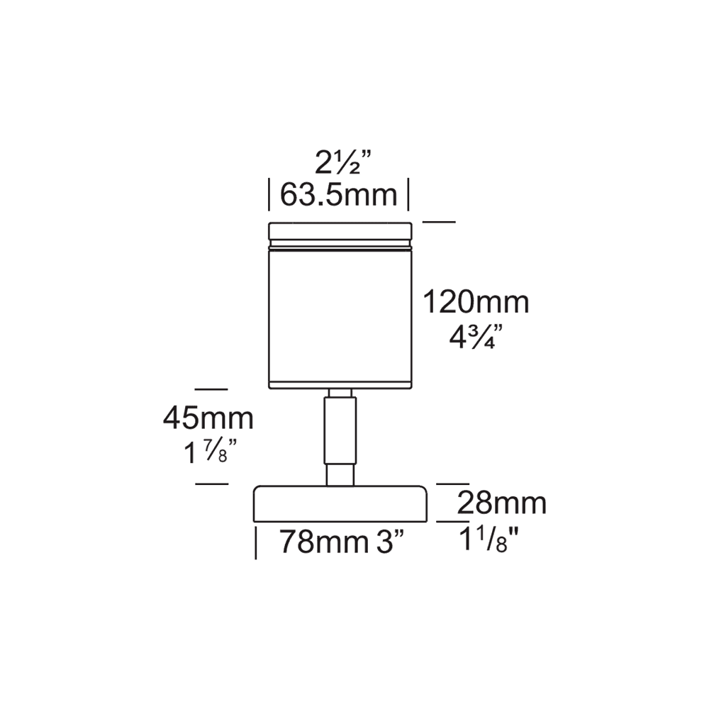 Hunza Pure LED Wall Spot - Stainless Steel - Low Voltage