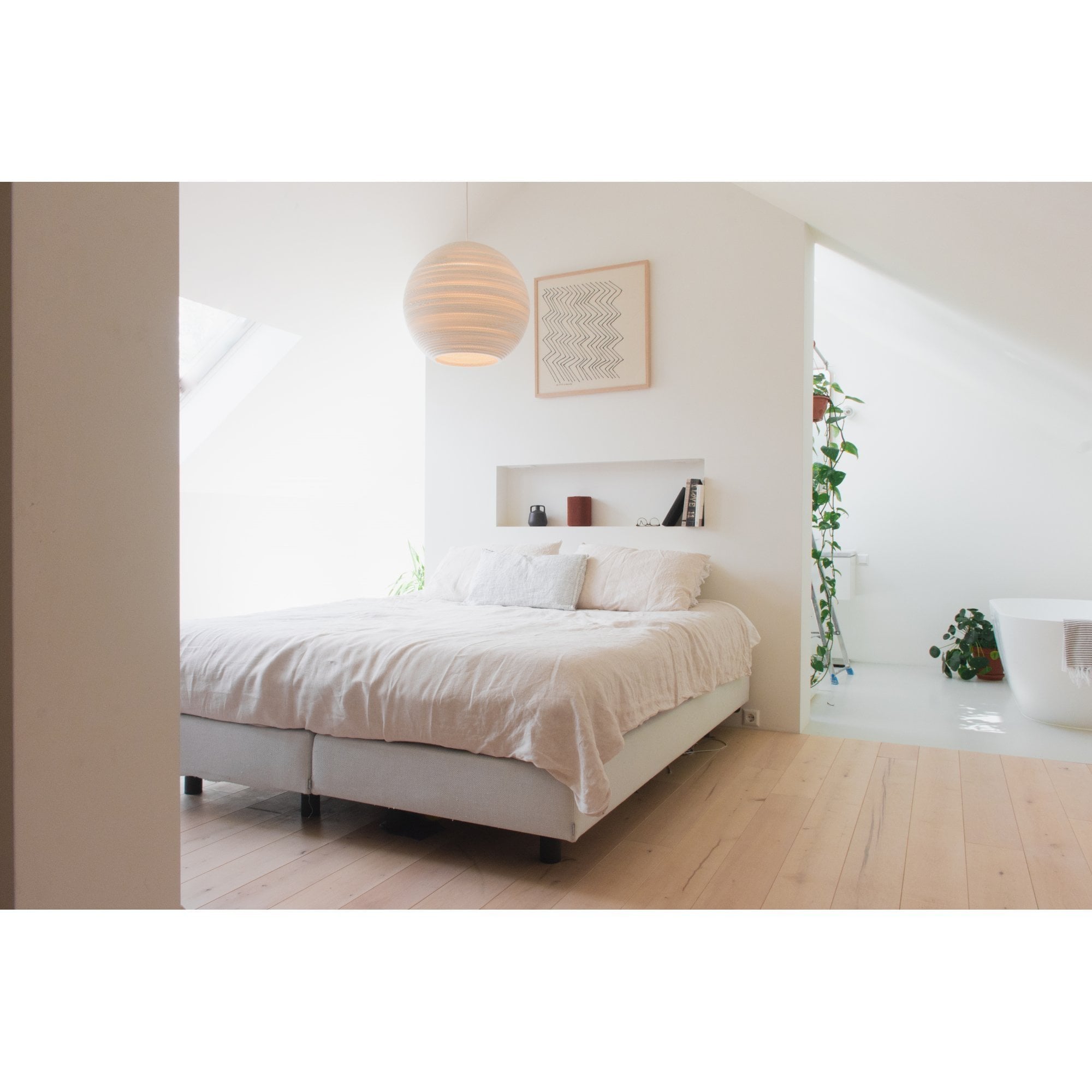 Graypants Scraplights Moon 10 Pendant - White - 26cm Diameter