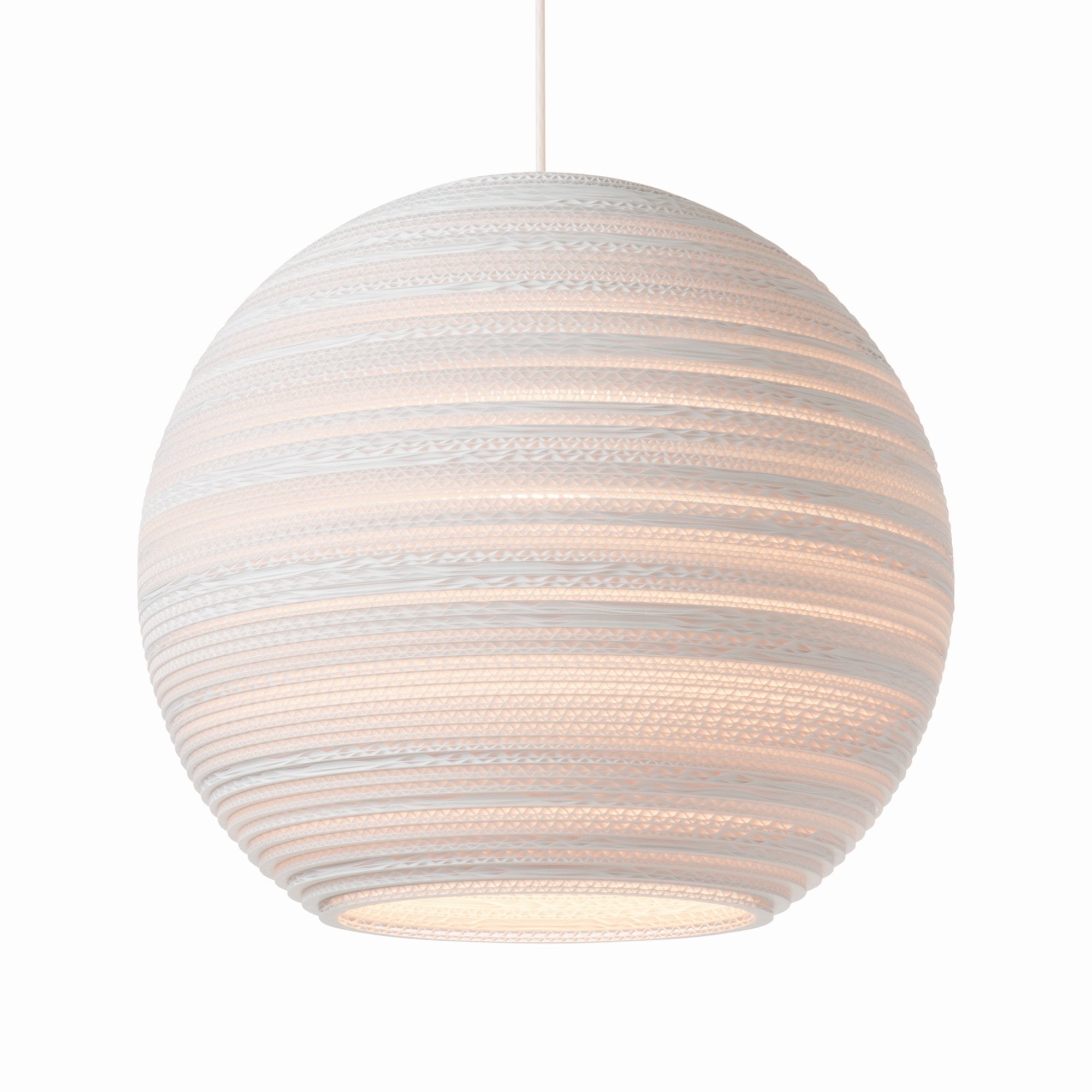 Graypants Scraplights Moon 18 Pendant - White - 45cm Diameter