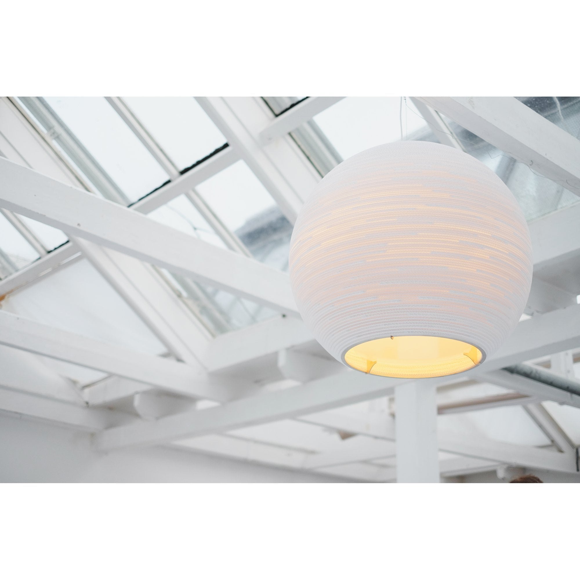 Graypants Scraplights Sun 32 Pendant with Glass Diffuser - White - 82cm Diameter