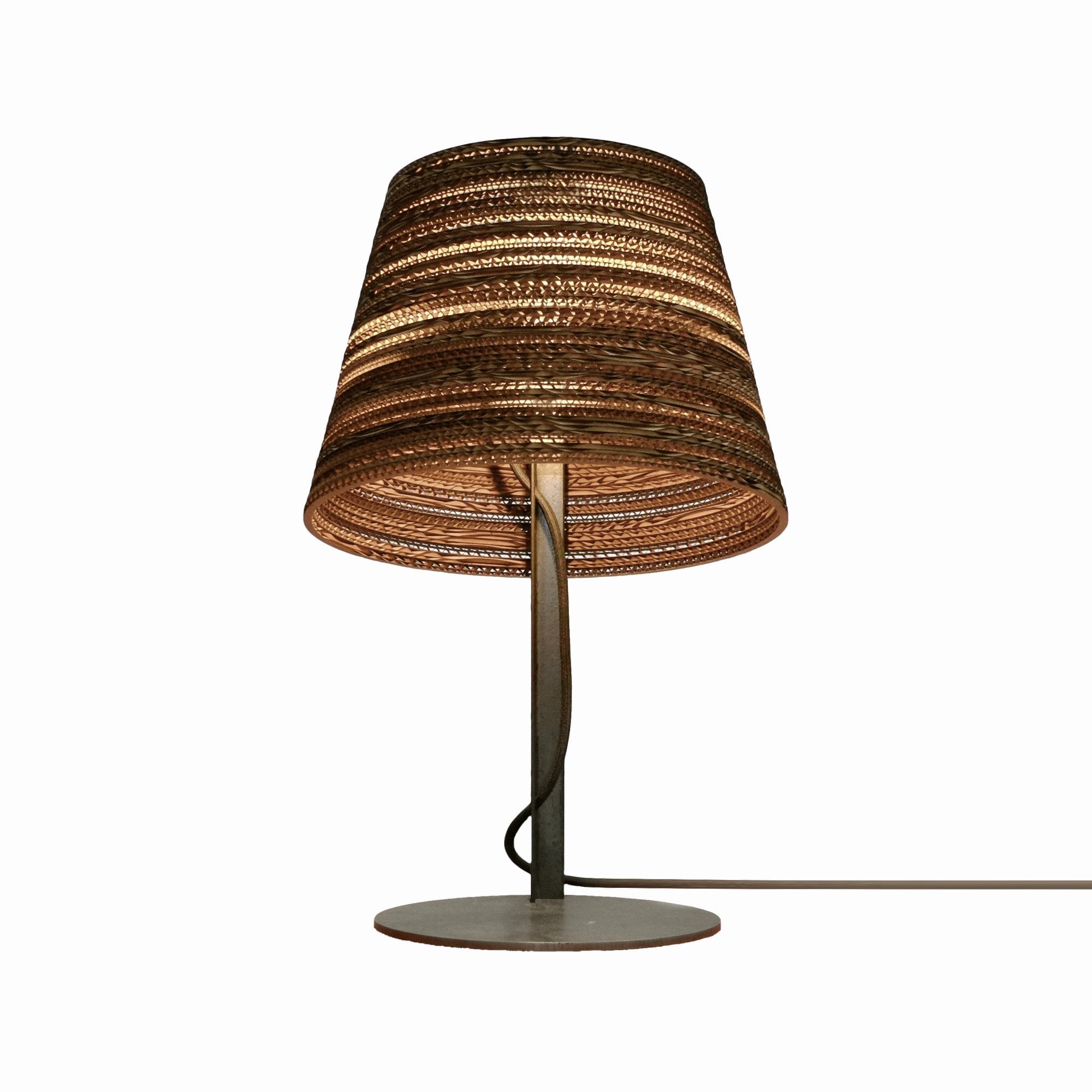 Graypants Scraplights Tilt Table Lamp - Natural - 34cm Diameter