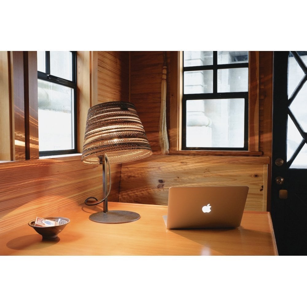 Graypants Scraplights Tilt Table Lamp - Natural - 34cm Diameter