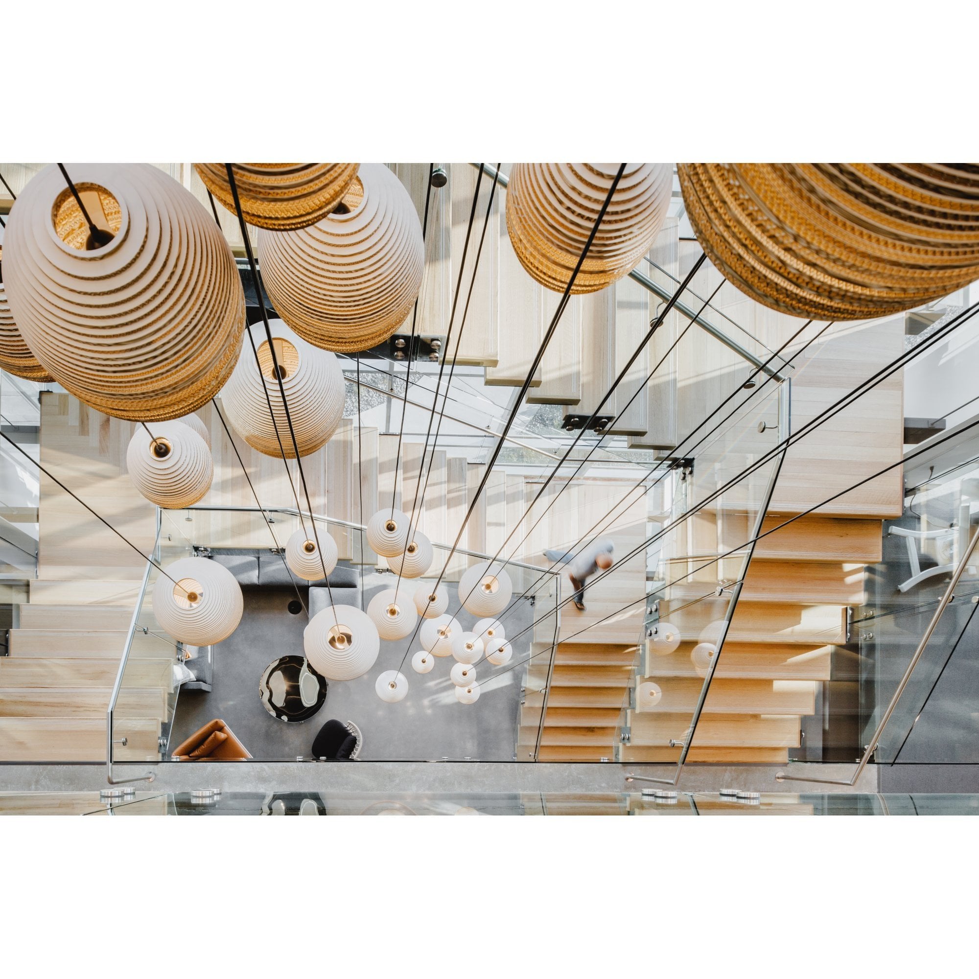 Graypants Scraplights Moon 10 Pendant - Natural - 26cm Diameter