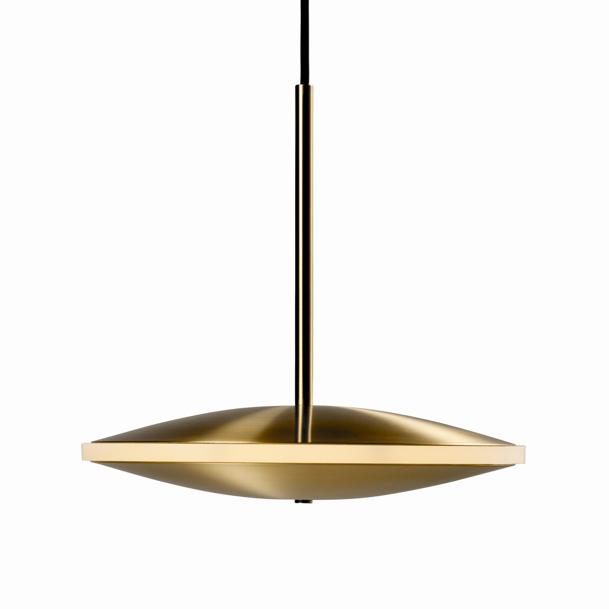 Graypants Chrona Dish 10h Pendant - Brass