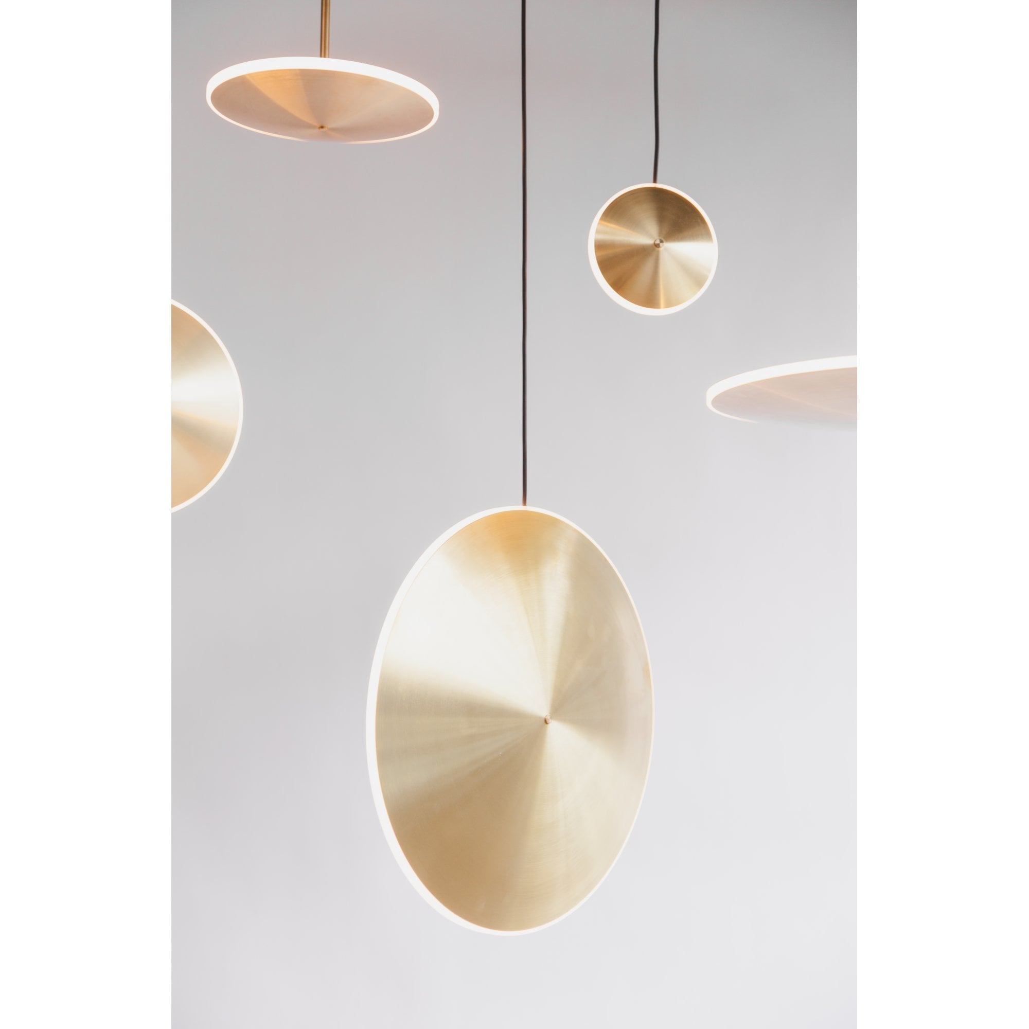Graypants Chrona Dish 10h Pendant - Brass