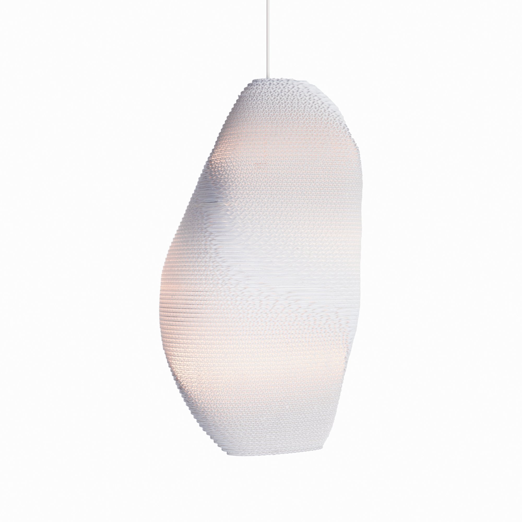 Graypants Scraplights Denny Pendant - White - 34cm Diameter