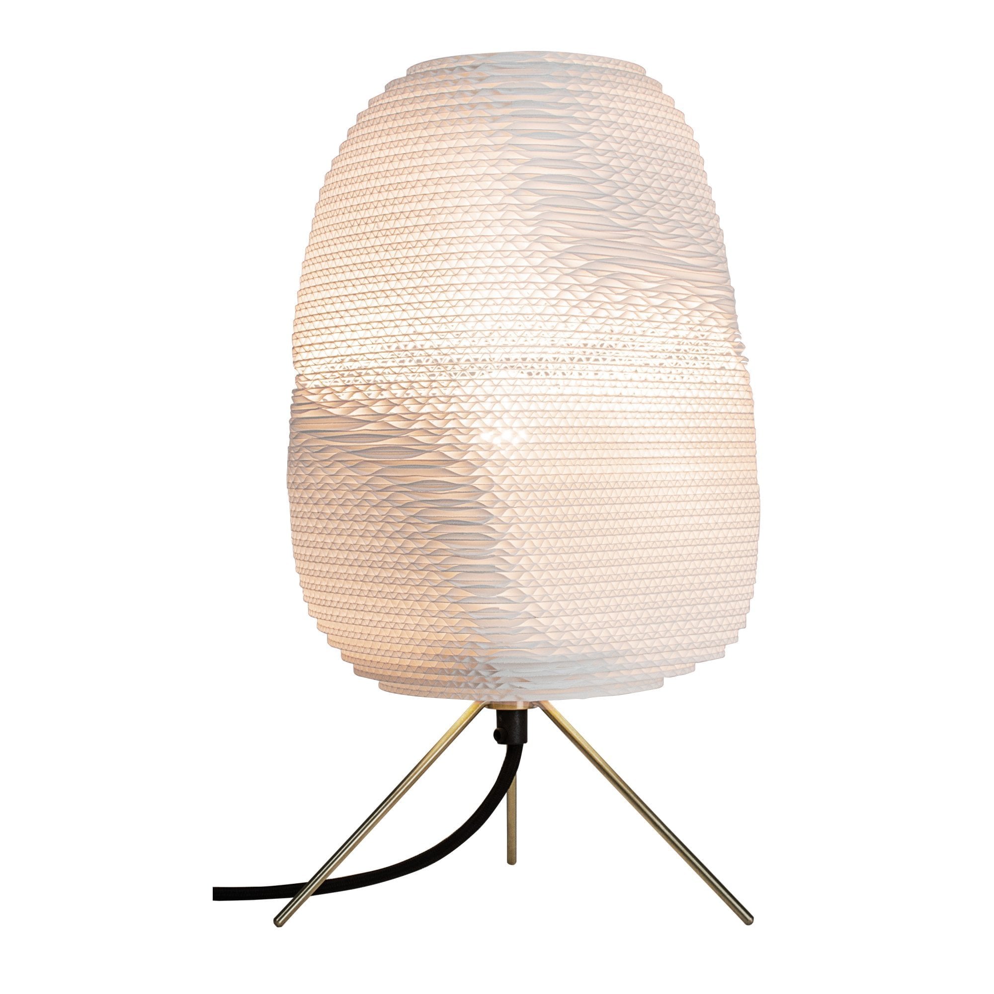 Graypants Scraplights Ebey Table Lamp - White - 24cm Diameter