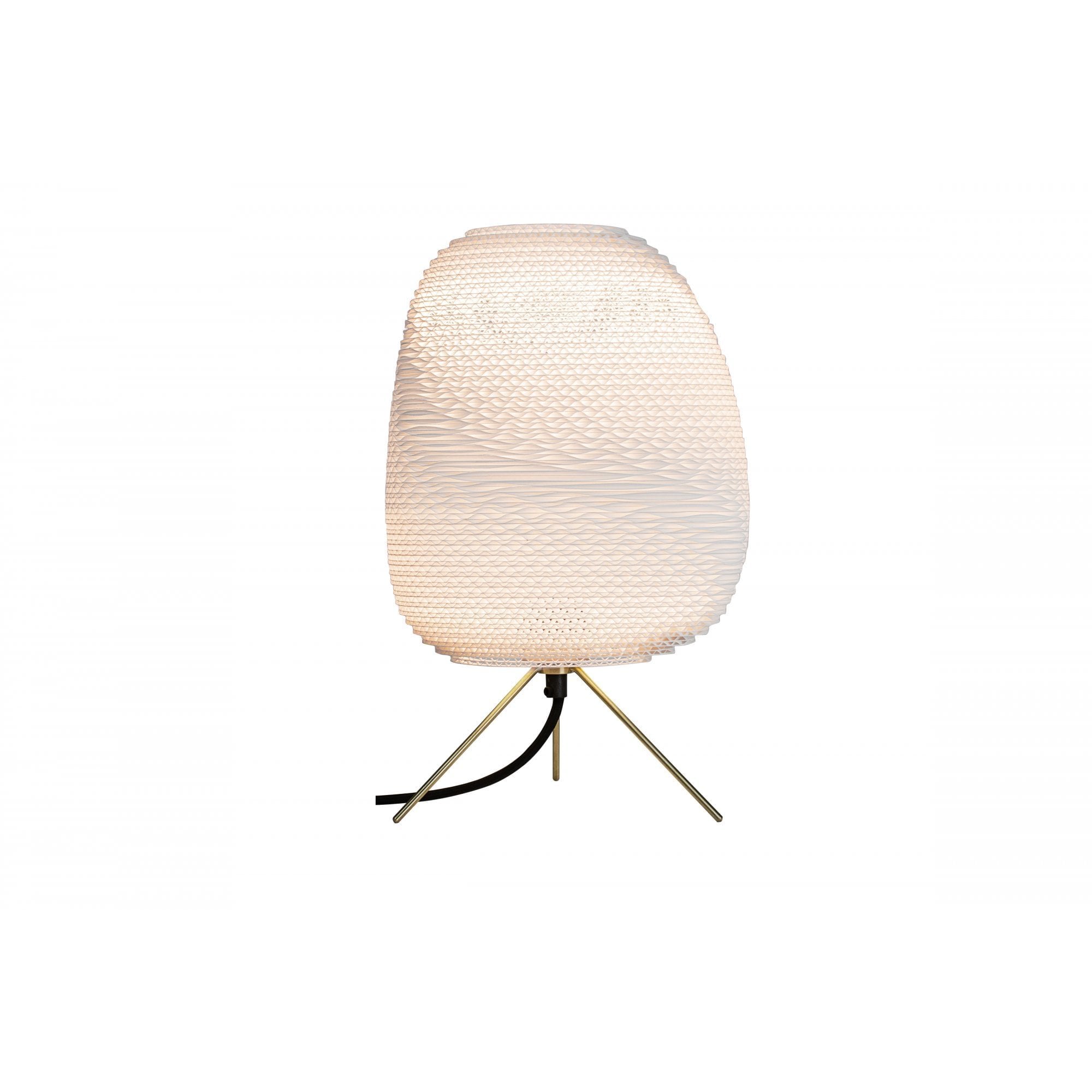 Graypants Scraplights Ebey Table Lamp - White - 24cm Diameter