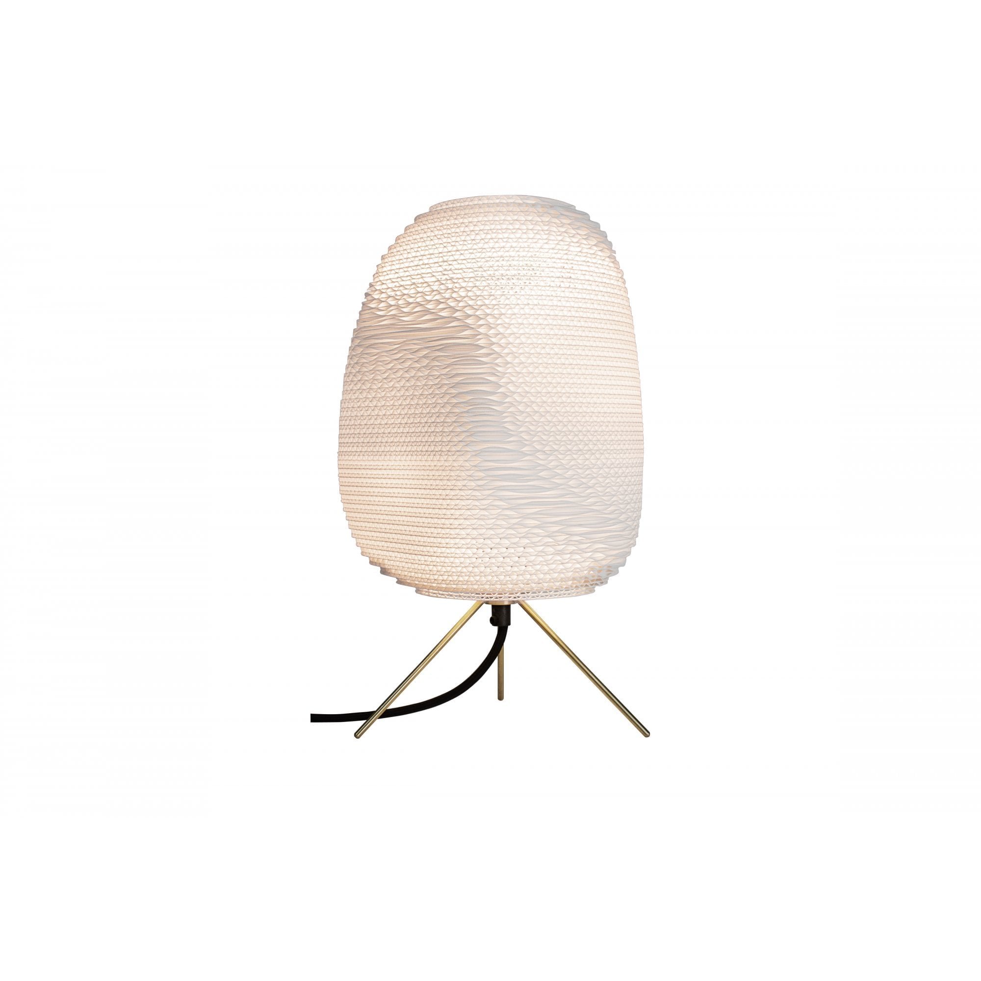 Graypants Scraplights Ebey Table Lamp - White - 24cm Diameter