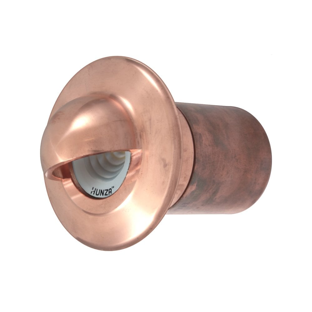Hunza Pure LED Euro Step Light Solid Eyelid - Copper - Low Voltage