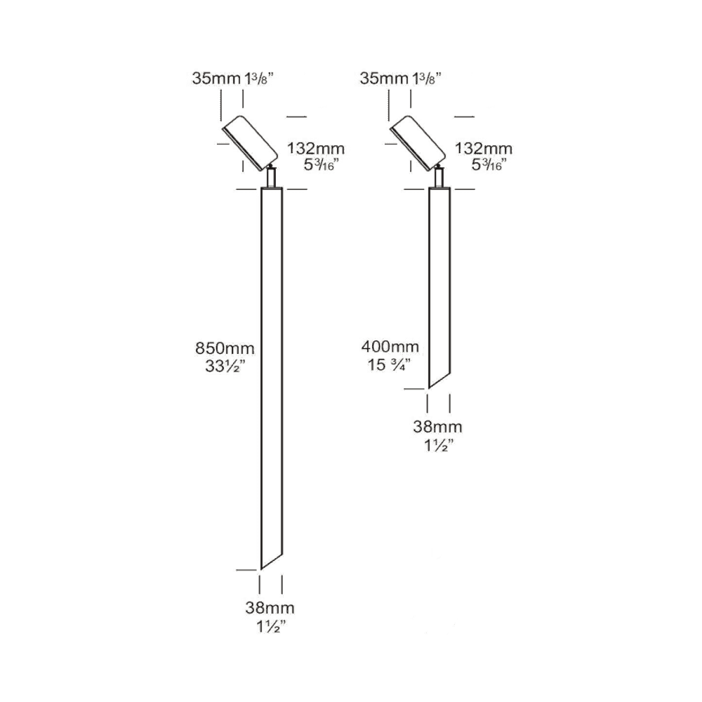 Hunza Pure LED Border Light - Stainless Steel - Low Voltage