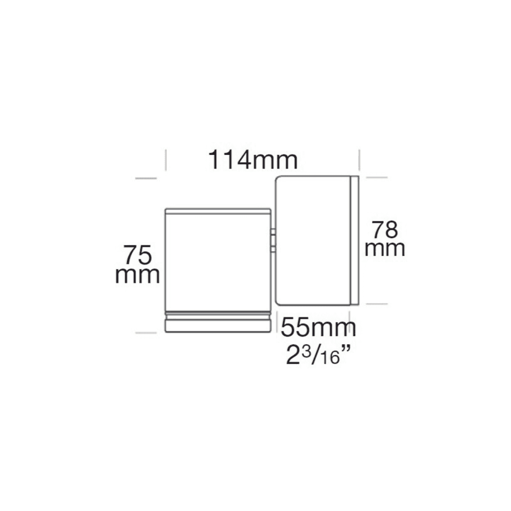 Hunza Pure LED Down Light Retro - Copper - Mains