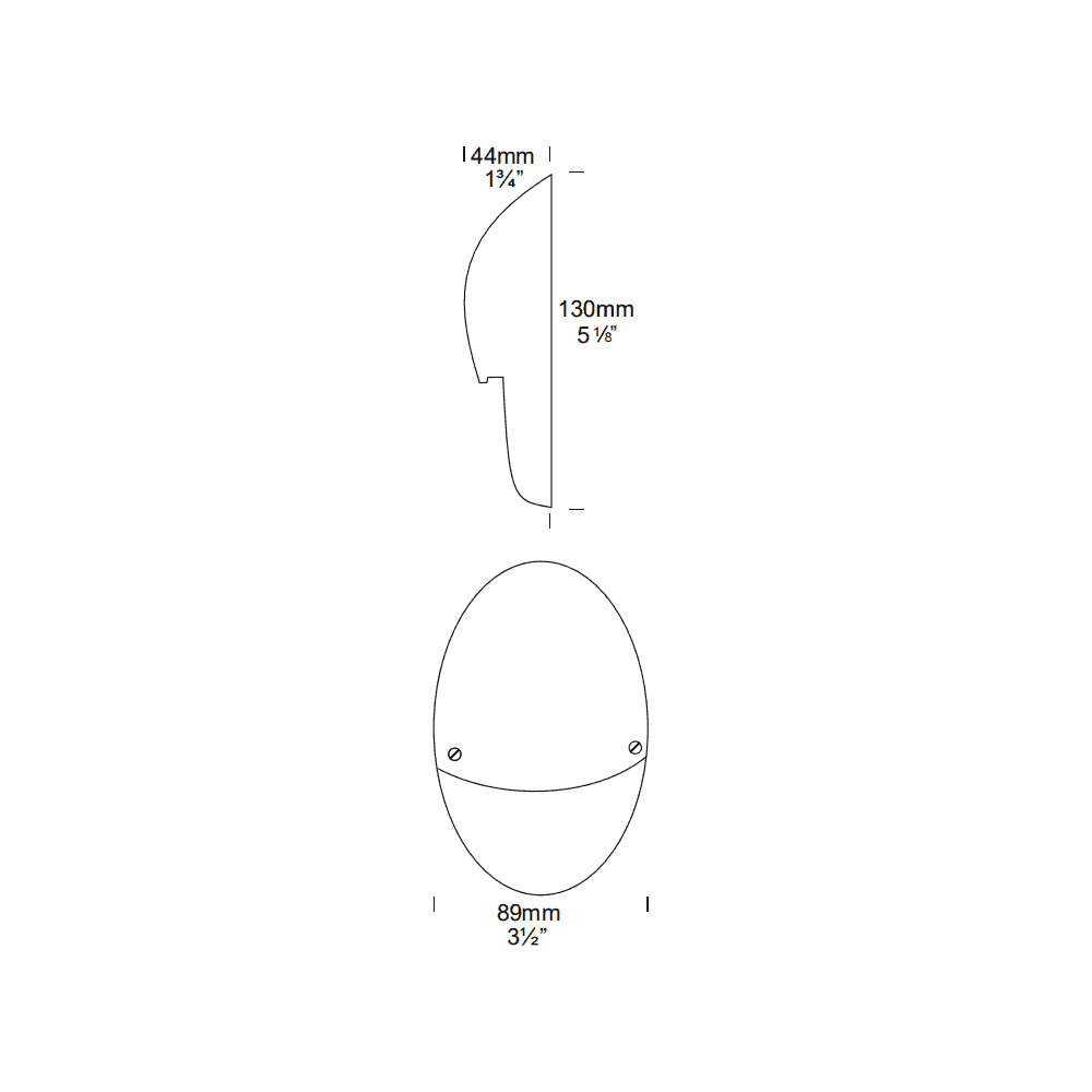 Hunza Pure LED Mouse Light - Stainless Steel - Low Voltage