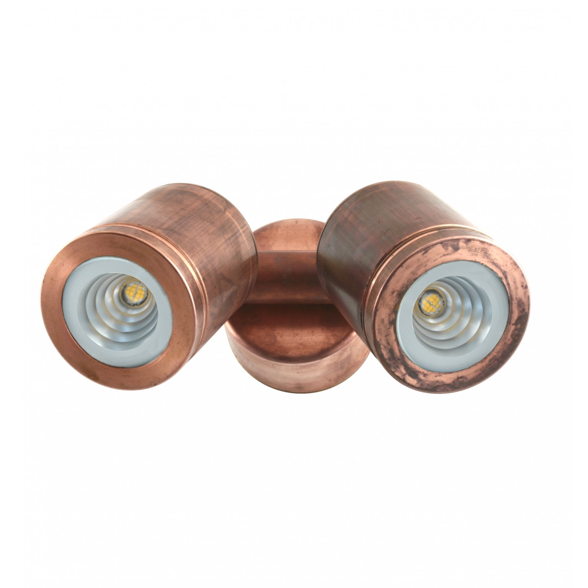 Hunza Pure LED Twin Wall Spot Retro - Copper - Mains