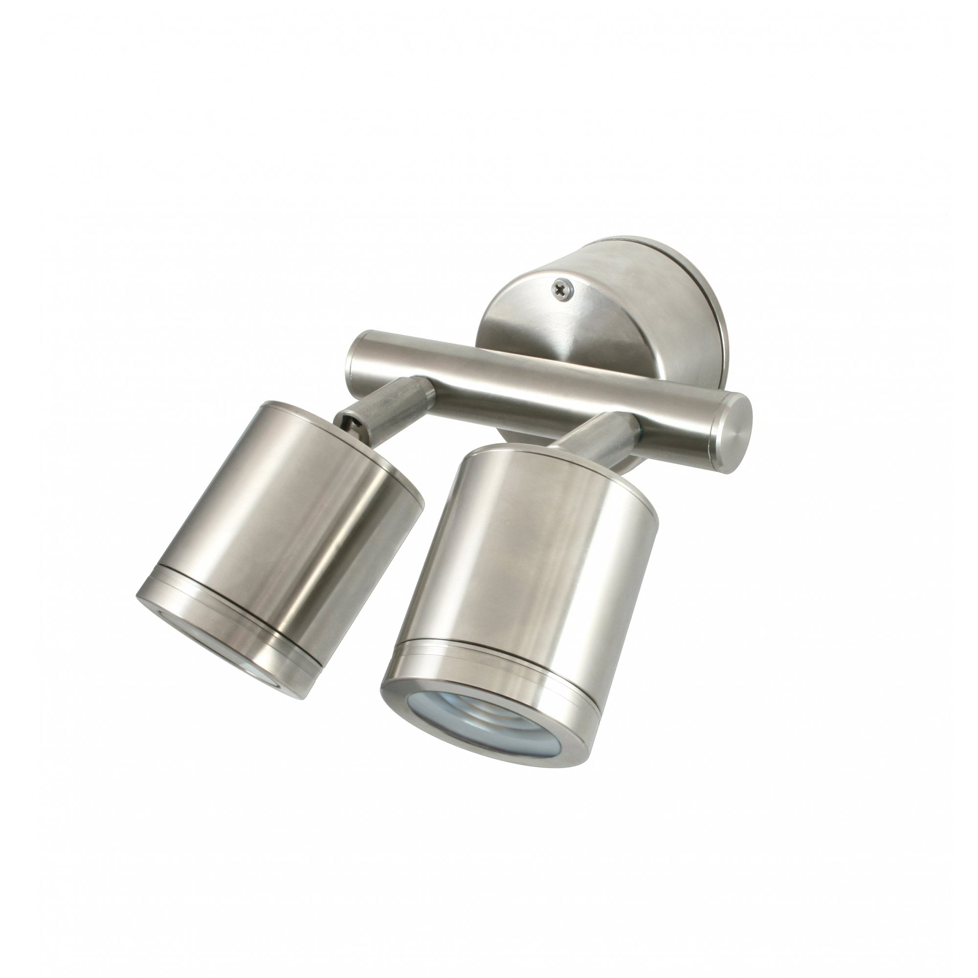 Hunza Pure LED Twin Wall Spot Retro - Stainless Steel - Mains