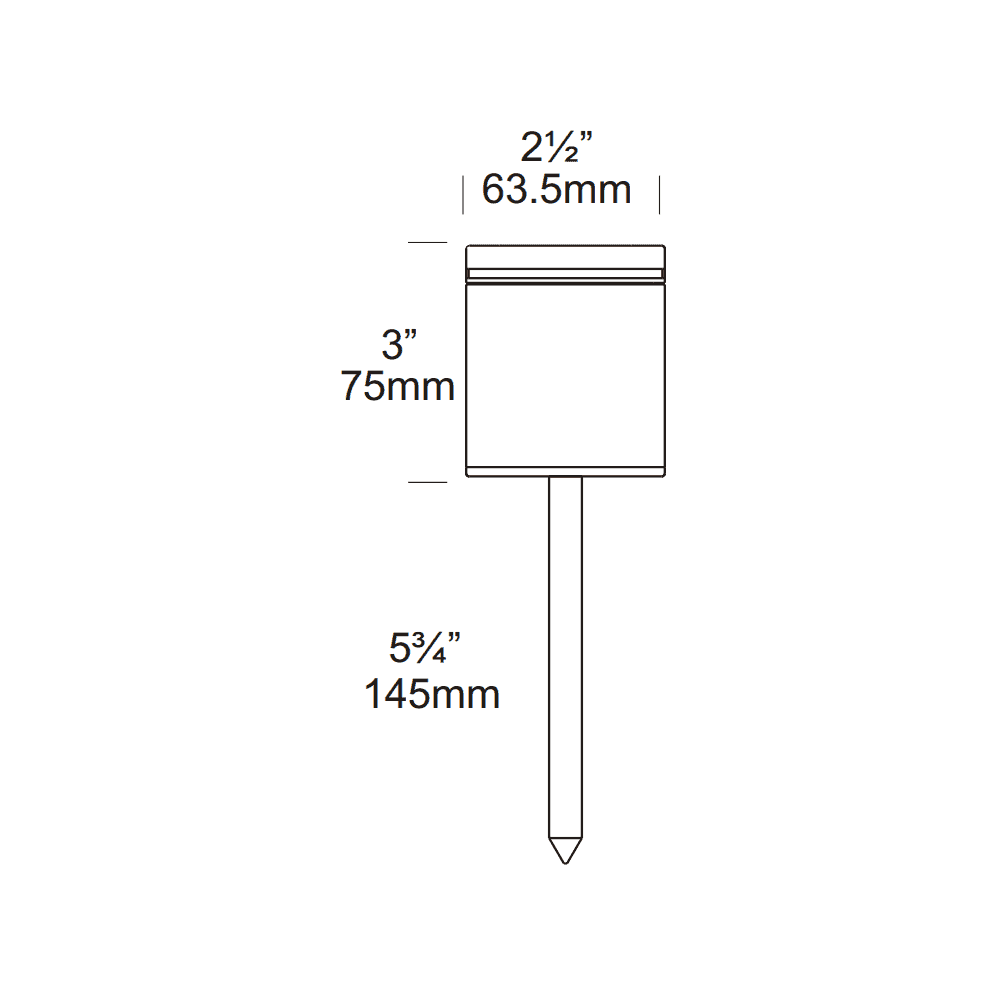 Hunza Spike Spot Non-Adjustable - Copper - Low Voltage