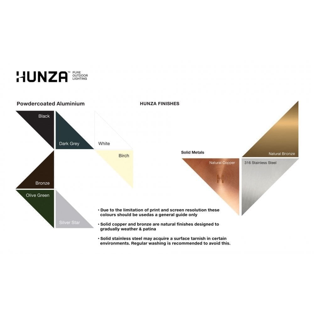 Hunza Single Pole Light - Powder Coat - Low Voltage