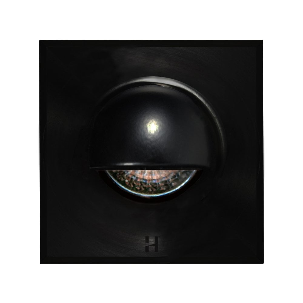 Hunza Step Light Solid Eyelid Square - Powder Coat - Low Voltage