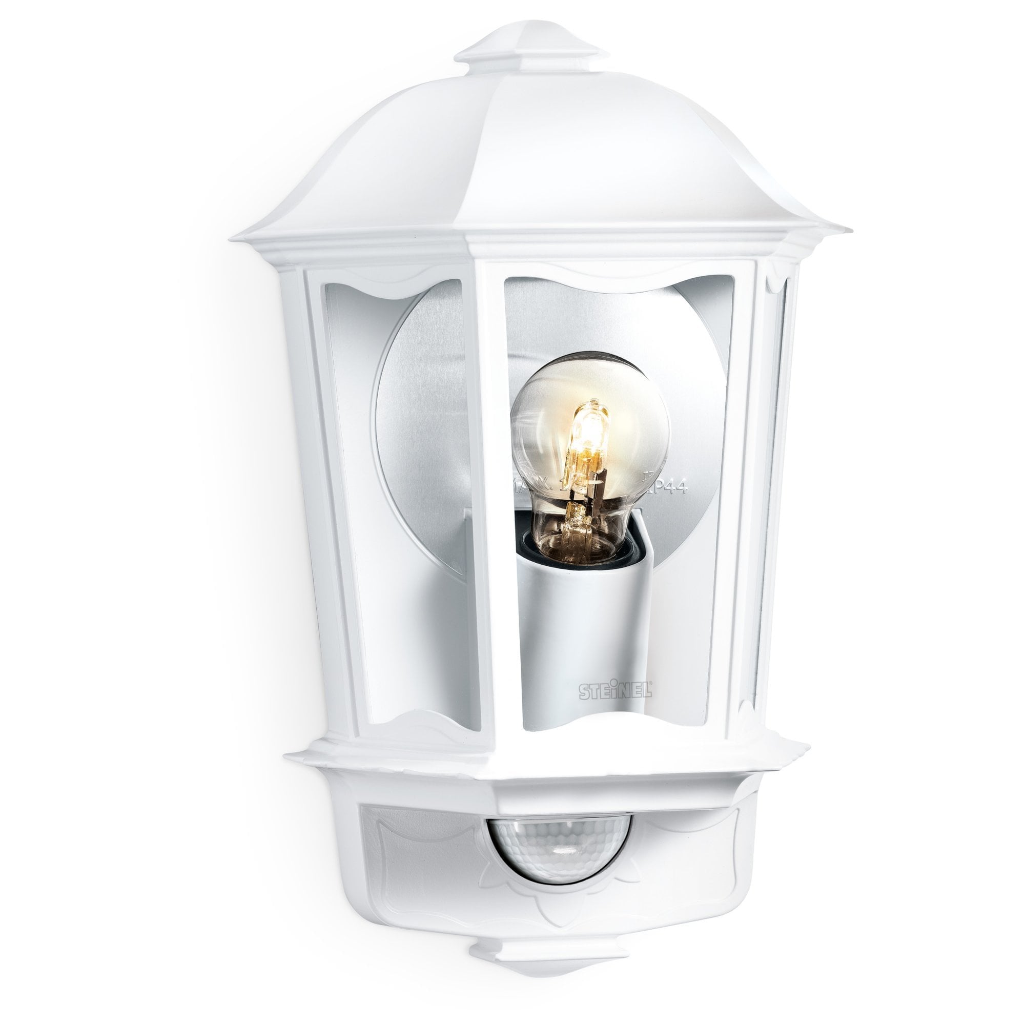 Steinel L190 S Classic Lantern Wall light with 180 degree PIR - White