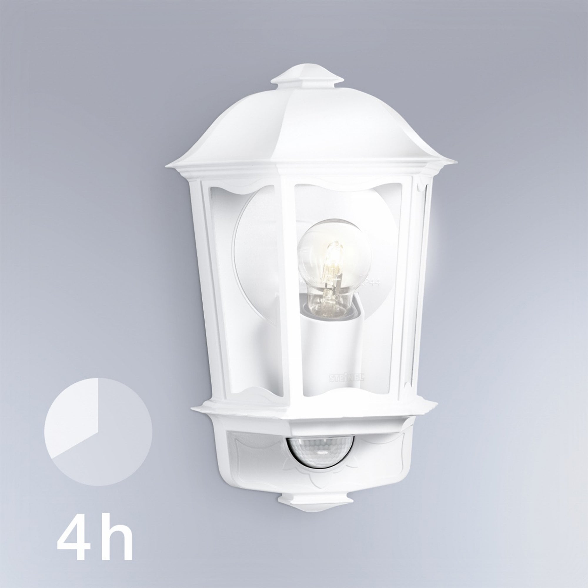 Steinel L190 S Classic Lantern Wall light with 180 degree PIR - White