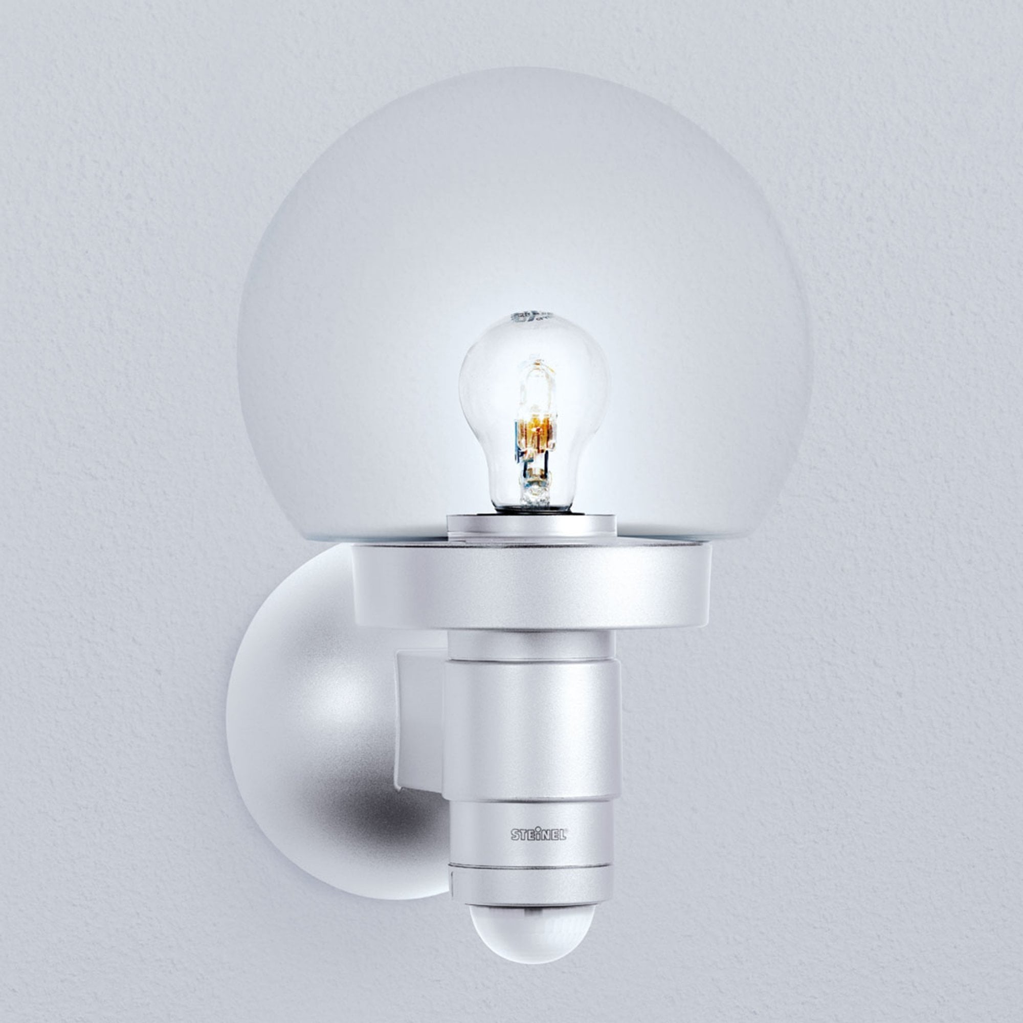 Steinel L 115 S Classic Globe Wall light with 240 degree PIR - Anthracite