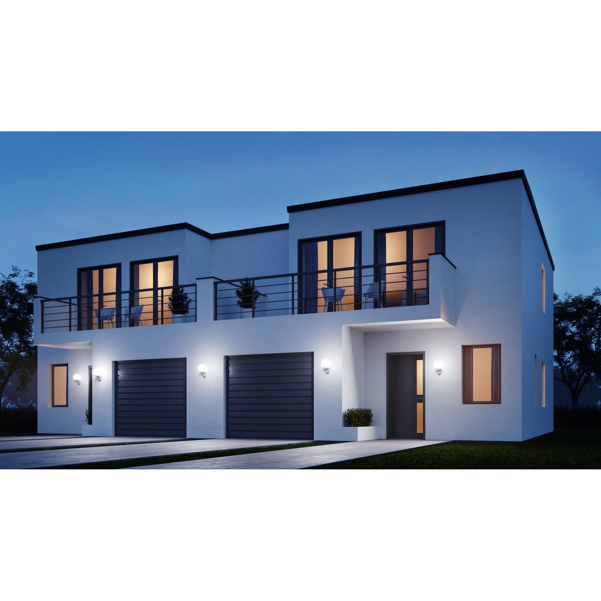 Steinel L 585 S Classic Globe Wall light with 180 degree PIR Anthracite