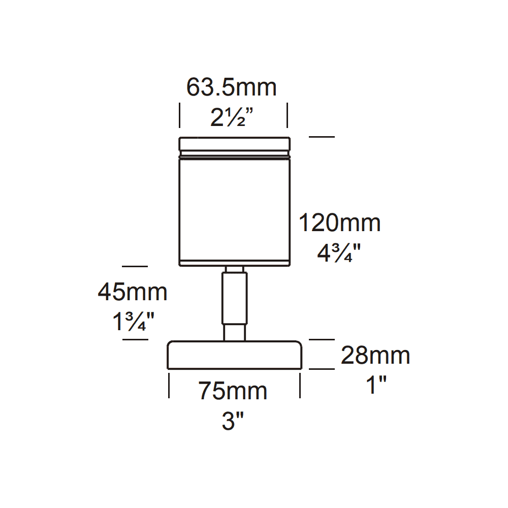 Hunza Wall Spot - Stainless Steel - Low Voltage