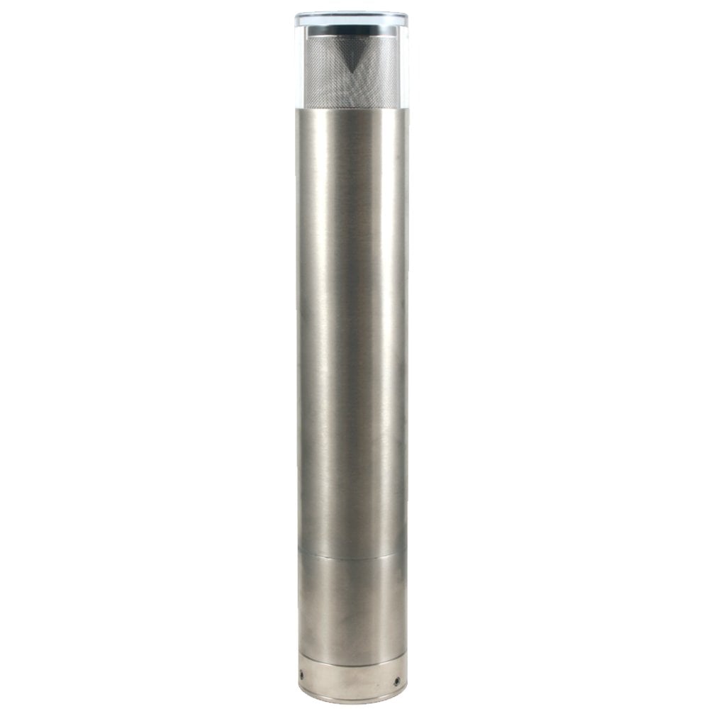 Hunza Bollard 700mm GU10 (Surface Flange Mounted) - Stainless Steel - Mains